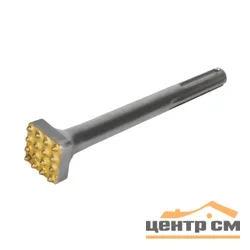 Зубило Бучарда SDS-max 35х35х210 мм, 16 зубов, твердосплавное ПРАКТИКА серия Эксперт