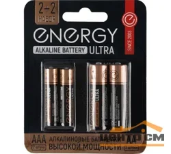 Элемент питания LR03(АAА) алкалиновый (уп. блистер 4шт) Energy Ultra
