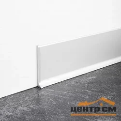 Заглушка металл к плинтусу АРL 60 серебро матовое