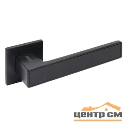 Ручка дверная АЛЛЮР квадратная АРТ "ЛАНА" BL/BL (86150) матовый черный ЗАЩИТ.ПЛЕНКА