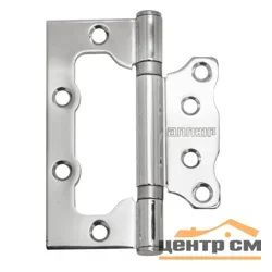 Петля накладная "БАБОЧКА" АЛЛЮР 100х75 2BB CP 2,5мм хром (2шт)