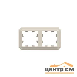 Рамка двухместная AtlasDesign Antique универс. бежевый SE ATN100202
