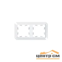 Рамка двухместная AtlasDesign Antique универс. белый SE ATN100102