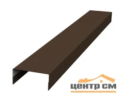Забор-жалюзи крышка 65*40, Милан, Токио Полиэстер RAL 8017 (шоколад), 0.45 мм, длина 2,5м