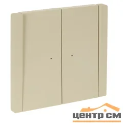 Выключатель двухклавишный СП FORTE&PIANO 10А FP406 с индикацией ваниль IEK FP-V20-1-10-1-K10