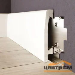 Плинтус напольный Solid из полимера 70*14*2400 белый Артикул: 1 UHD 03/70C