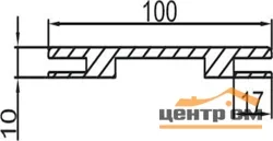 Добор дверной телескопический PROFILO PORTE 100х10х2070 PET белый матовый, МДФ