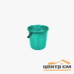 Ведро 7 л Диско с крышкой аквамарин