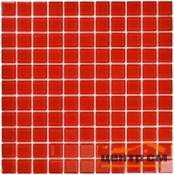Мозайка Bonaparte Красное стекло / Red glass 300*300 (размер чипа 4*25*25)