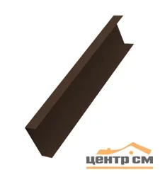 Забор-жалюзи декоративная накладка универсальная прямая 62*55, Милан, Токио Полиэстер двухсторонний RAL 8017 (шоколад), длина 2,5м
