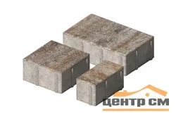 Плитка тротуарная Новый город Песчаник (3 элем.80*160*80, 160*160*80, 240*160*80) Color mix верхний прокрас, серый цемент СИЯН(7,540м2/поддон-10рядов)