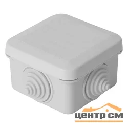Коробка разветвительная 70*70*40мм, 4 ввода, IP55, светло-серая, Stekker EBX10-34-55 (GE41236)