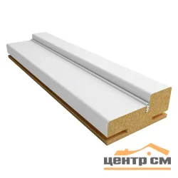 Стойка дверной коробки ВДК телескопическая с уплотнителем белый 70х30х2070, эмалит