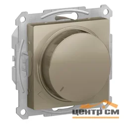 Механизм диммера поворотно-нажимной СП AtlasDesign LED 400Вт шампань SE ATN000523