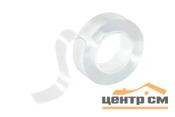 Лента клейкая двусторонняя 20мм х 3м НАНО-скотч, многоразовая, прозрачная, Park
