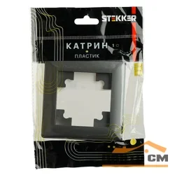 Рамка одноместная STEKKER Катрин, графит (PFR00-7001-06)