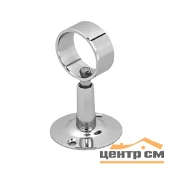Держатель для полотенцесушителя Point с кольцом 1", хром