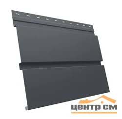 М/сайдинг Квадро брус (GL) Полиэстер RAL7024 (мокрый асфальт) толщина 0,45мм, размер 0,34*1.15 м.п. (в пленке)