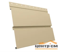 М/сайдинг Квадро брус (GL) Полиэстер RAL1015 (светлая слоновая кость) толщина 0,45мм, размер 0,34*4.38 м.п. (в пленке)