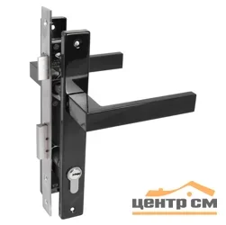 Замок врезной СТАНДАРТ 8520.01.9005 черный, ключ-ключ (с ручкой)