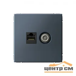 Механизм розетки компьютерной + телевизионной 2-м ArtGallery RJ45 + TV кат.5E грифель SE GAL000789