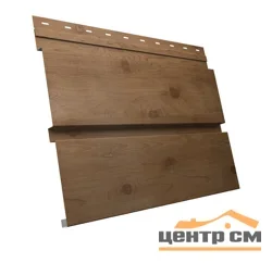 М/сайдинг Квадро брус (GL) Принт Премиум Pine Wood Fresh толщина 0,45мм, размер 0,34*1.4 м.п. (в пленке)