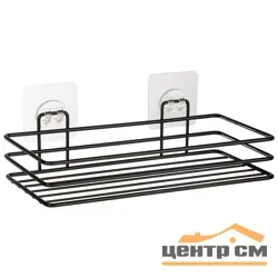 Полка подвесная большая BLACK (крепление: самоклеящаяся основа)