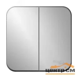 Выключатель двухклавишный ОП Blanca 10А IP20 (сх. 5) 250В с изолир. пластиной алюм. SE BLNVA105013