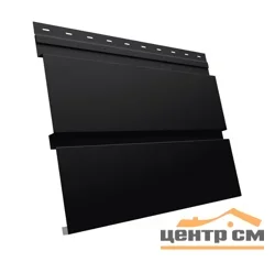 М/сайдинг Квадро брус (GL) Драп ТХ RAL9005 (чёрный) толщина 0,45мм, размер 0,34*3.33 м.п. (в пленке)