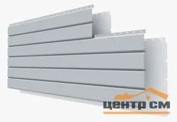 М/сайдинг Квадро брус (GL) Драп RAL7004 (сигнально-серый) толщина 0,45мм, размер 0,34*1 м.п. (в пленке)
