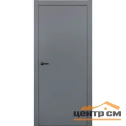 Дверь ДВЕРИ РЕГИОНОВ СИЛК глухая графит (аналог RAL 7012), 60 ПЭТ (кромка ABS черная)