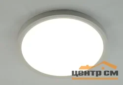 Светильник светодиодный ROUND 28W R-300x25-WHITE/WHITE-220-IP44, 4000K