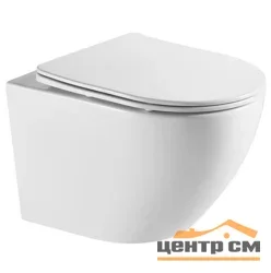 Унитаз подвесной AZARIO Grado безободковый ТОРНАДО СКРЫТОЕ AZ-0046-UQ3 490*370*360 с сидением микролифт