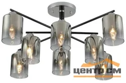 Люстра Risorse 3520-8 CR+BK, 8xE27/40W (74*74*28)