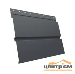 М/сайдинг Квадро брус (GL) Полиэстер RAL7024 (мокрый асфальт) толщина 0,45мм, размер 0,34*1.3 м.п. (в пленке)