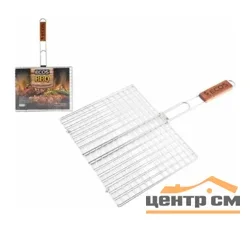 Решетка для барбекю ECOS-22012D (хромированная, размер: 31x24x1.5см)