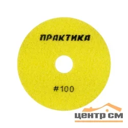 Круг алмазный гибкий шлифовальный ПРАКТИКА 100 мм для сухого шлифования, P 100