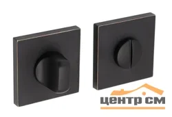Ручка дверная ADDEN BAU BINARY Q572 BLACK / GOLD RIM чёрный, грань золото