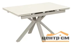 Стол Баден-2С 160х90 (+30+30) (царга Мокко/МДФ+PVC Мокко/Cream-latte) + Нога №120Q (мокко)