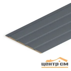 Панель реечная МДФ STELLA Стрип Делюкс Антрацит 2700x200x6