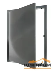 Люк ревизионный LN фланец 300х400 нажимной 327х427 пластик Gray EVECS, ЭРА