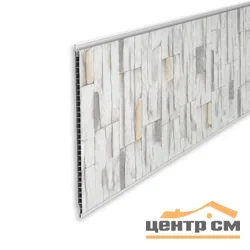 Панель ПВХ 0,25*2,7м УФ-покрытие 182 Сланец светло-серый 8 мм Идеал Ламини