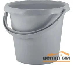 Ведро СТОКГОЛЬМ 10л серый шторм