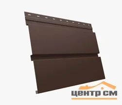 М/сайдинг Квадро брус (GL) Полиэстер RAL8017 (шоколад) толщина 0,45мм, размер 0,34*1.3 м.п. (в пленке)
