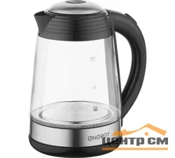 Чайник ENERGY E-251 (1.7л) стекло, пластик цвет черный