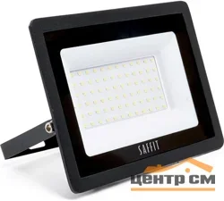 Прожектор светодиодный 70W 6400K 230V IP65 6300Лм 151х127х28мм черный в компактном корпусе SAFFIT, SFL90-70