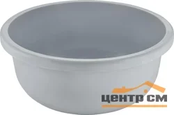 Таз круглый 6,5л серый шторм