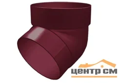 GL Колено трубы 67гр. ПВХ Классика, бордо